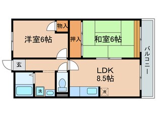 ドミール瀬田の物件間取画像